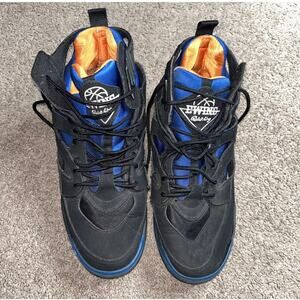 Vintage Patrick EWING Image X-VENT Shoe Mens Sz 9 Basketball Black Blue Orange